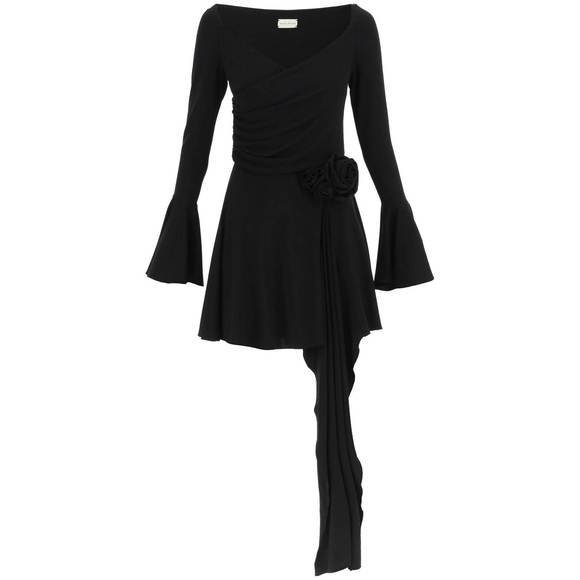 Magda butrym draped jersey mini dress